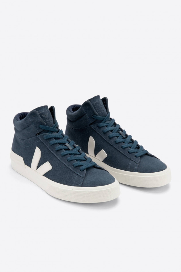 Veja High-Top-Sneaker MINOTAUR aus Veloursleder in Navy