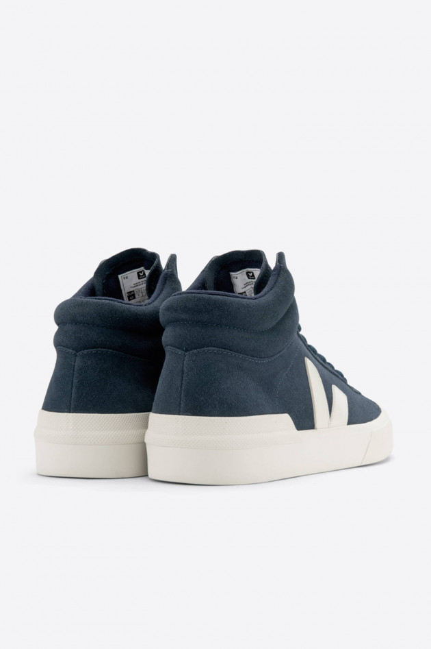 Veja High-Top-Sneaker MINOTAUR aus Veloursleder in Navy