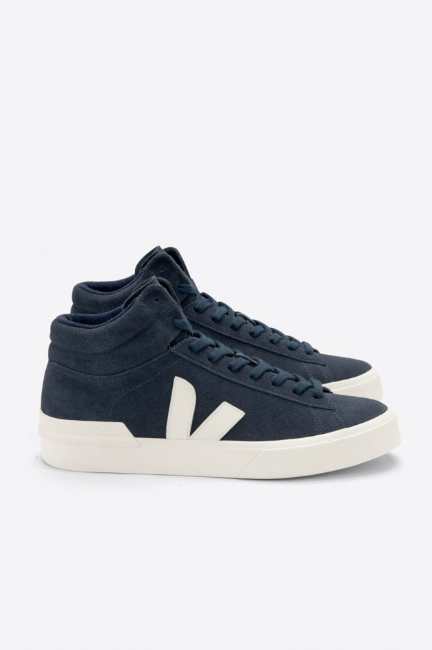 Veja High-Top-Sneaker MINOTAUR aus Veloursleder in Navy