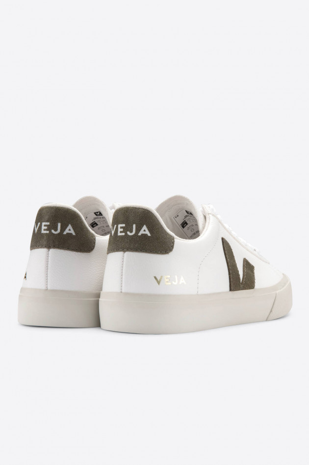 Veja Nachhaltiger Sneaker CAMPO in Weiß/Khaki