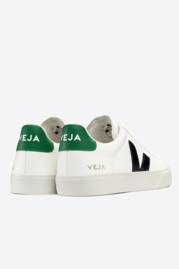 Veja Nachhaltiger Sneaker CAMPO in Weiß/Schwarz/Grün