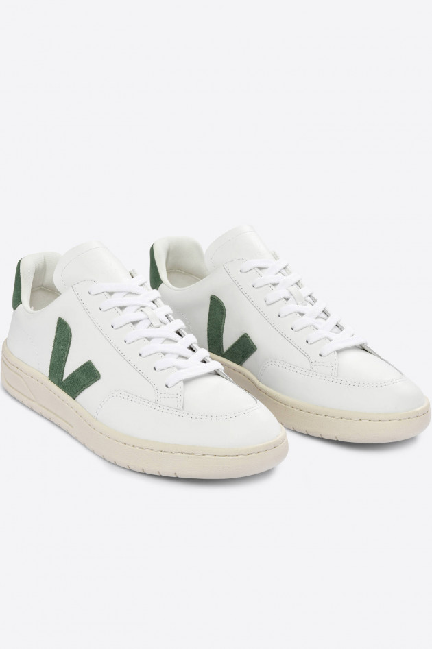 Veja Sneaker V12 in Weiß/Grün