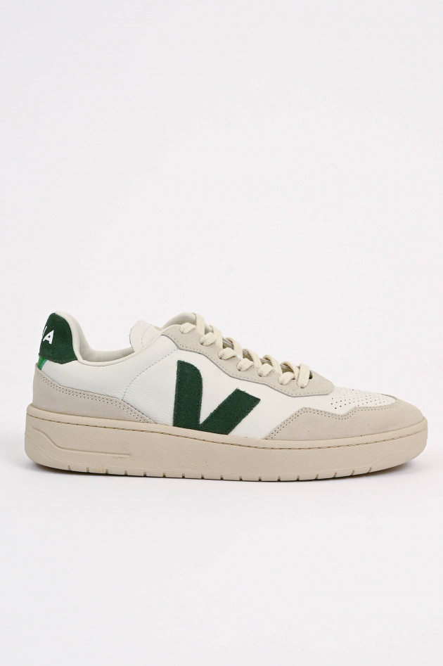 Veja Sneaker V90 in Weiß/Grün