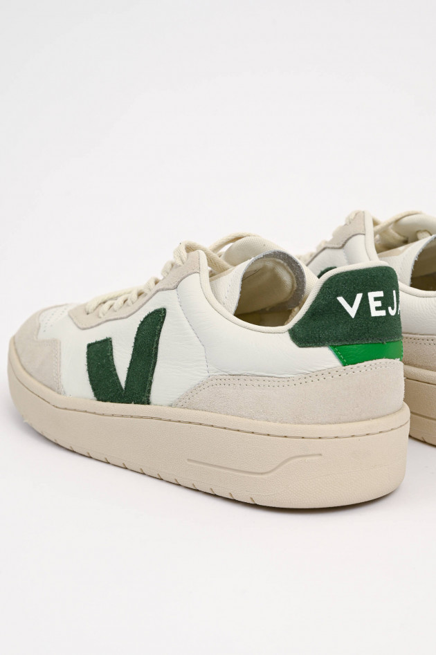 Veja Sneaker V90 in Weiß/Grün