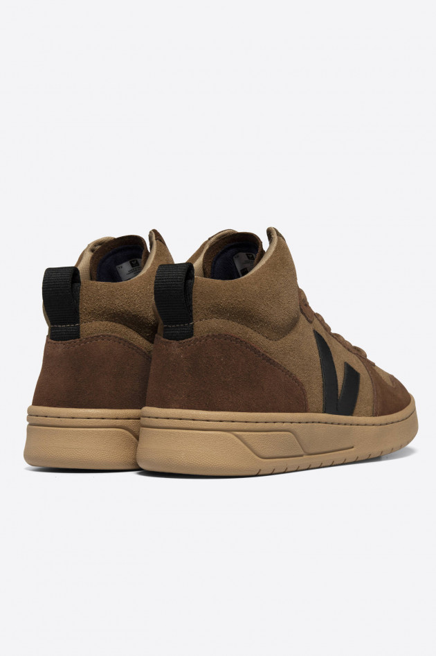 Veja High Top Sneaker V15 in Braun