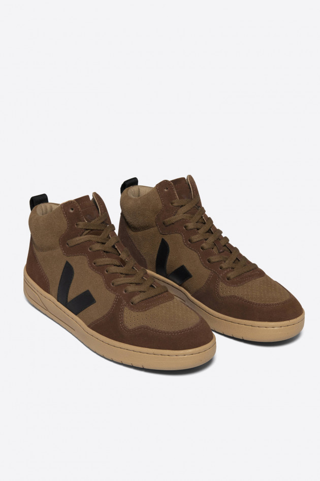 Veja High Top Sneaker V15 in Braun