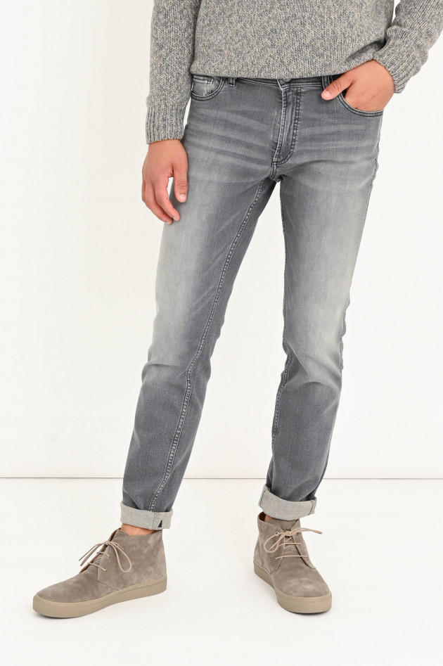 Verdandy Jeans aus Baumwollstretch in Hellgrau