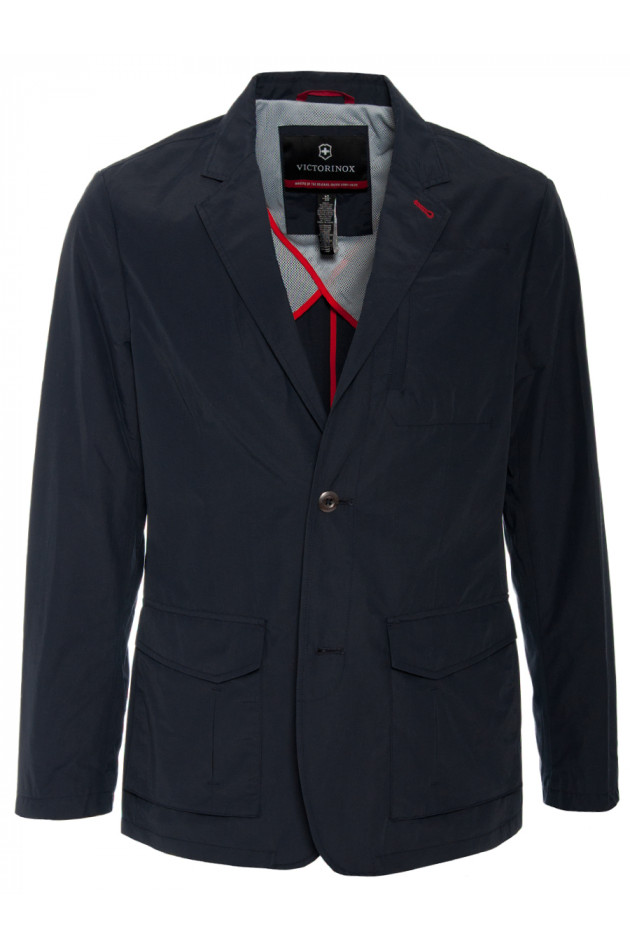 Jacke in Sakkooptik Navy
