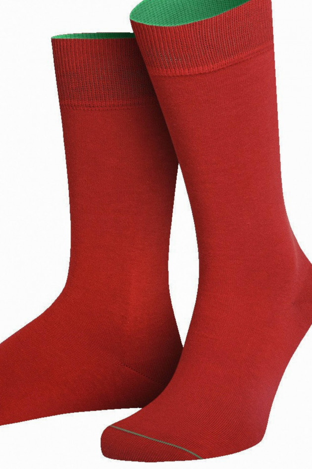 von Jungfeld Socken aus Bio-Baumwolle in Rot