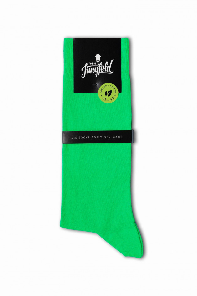 von Jungfeld Socken aus Bio-Baumwolle in Apfelgrün