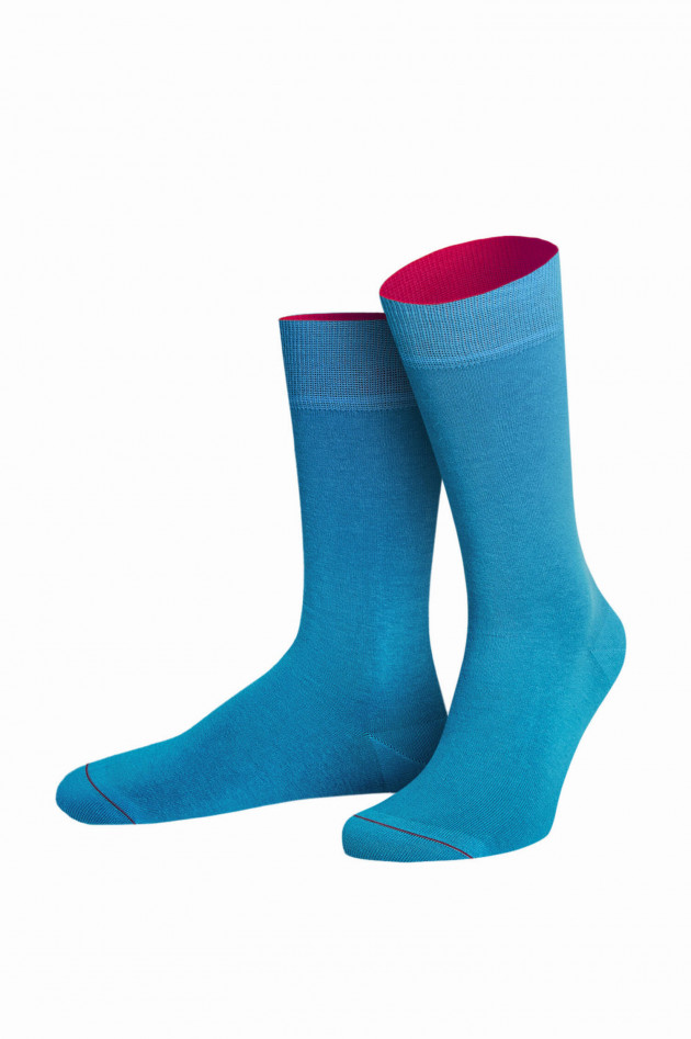 von Jungfeld Socken aus Bio-Baumwolle in Karibikblau