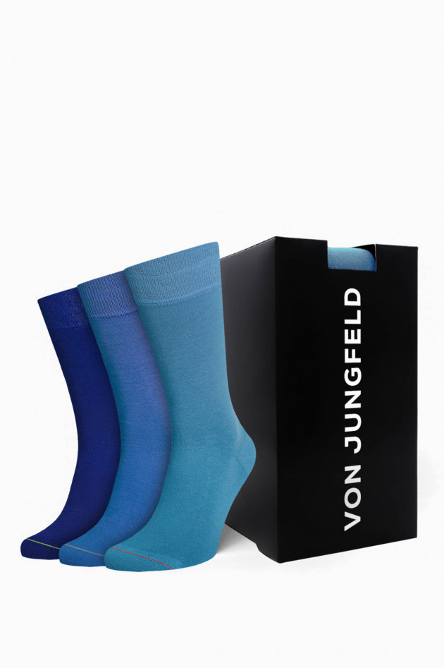 von Jungfeld Socken-Set DREI MAL MEER aus Bio-Baumwolle