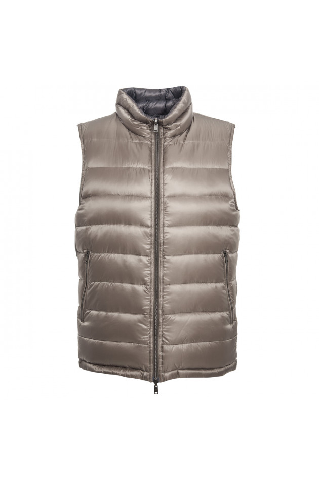 Herno Wende-Weste in Blau/Taupe