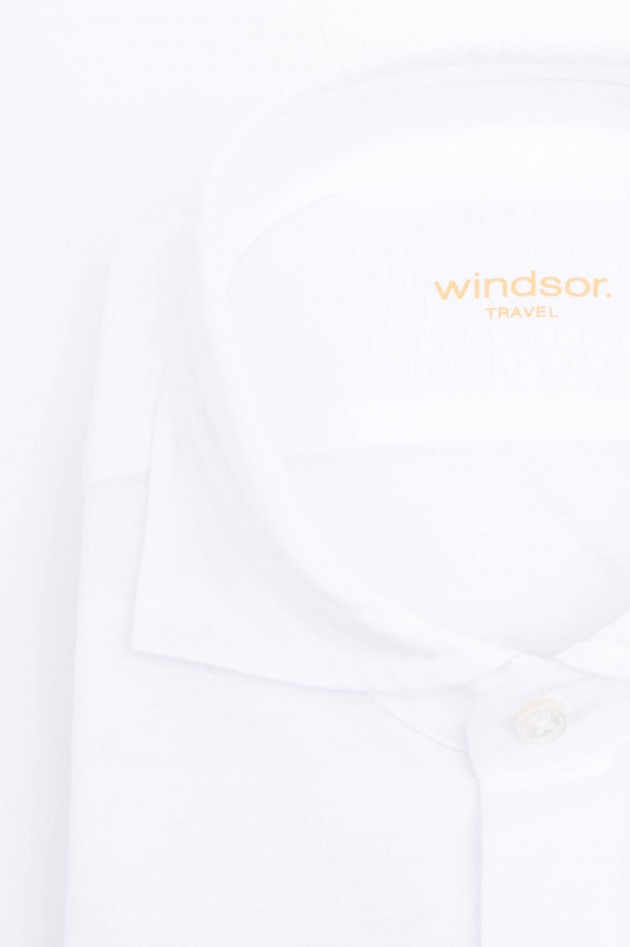 Windsor Hemd mi Haifischkragen in Weiß