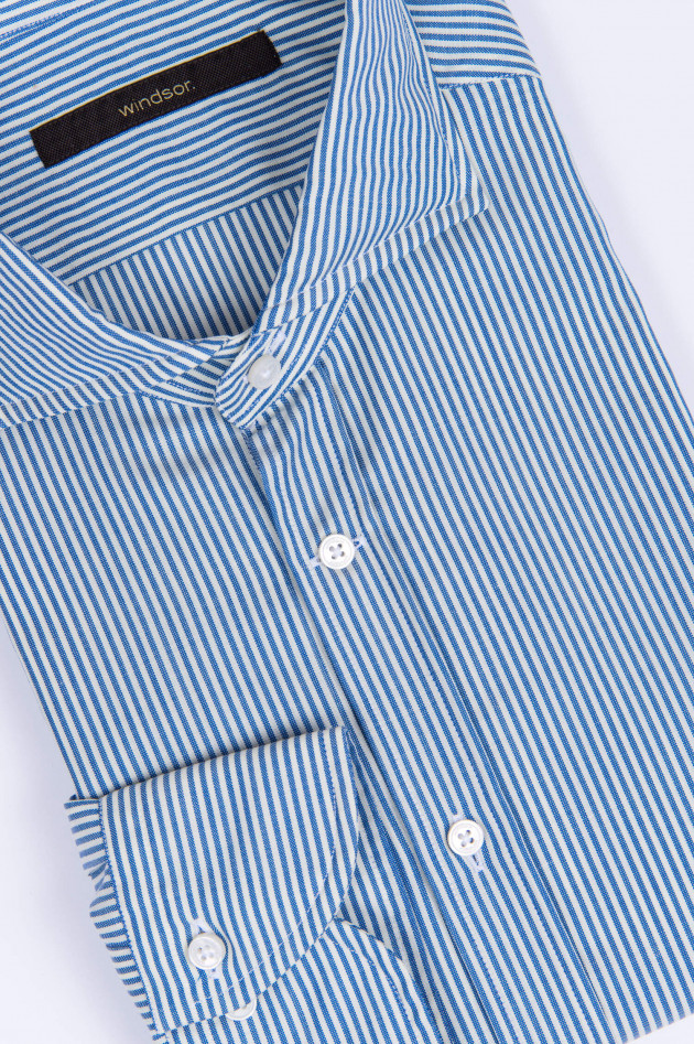 Windsor Hemd LANO in Blau/Weiß gestreift