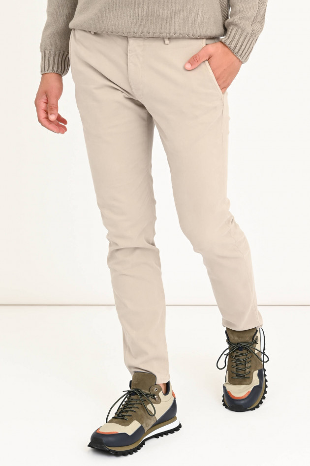 Windsor Hose mit Struktur in Beige