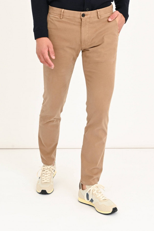 Windsor Hose mit Struktur in Camel