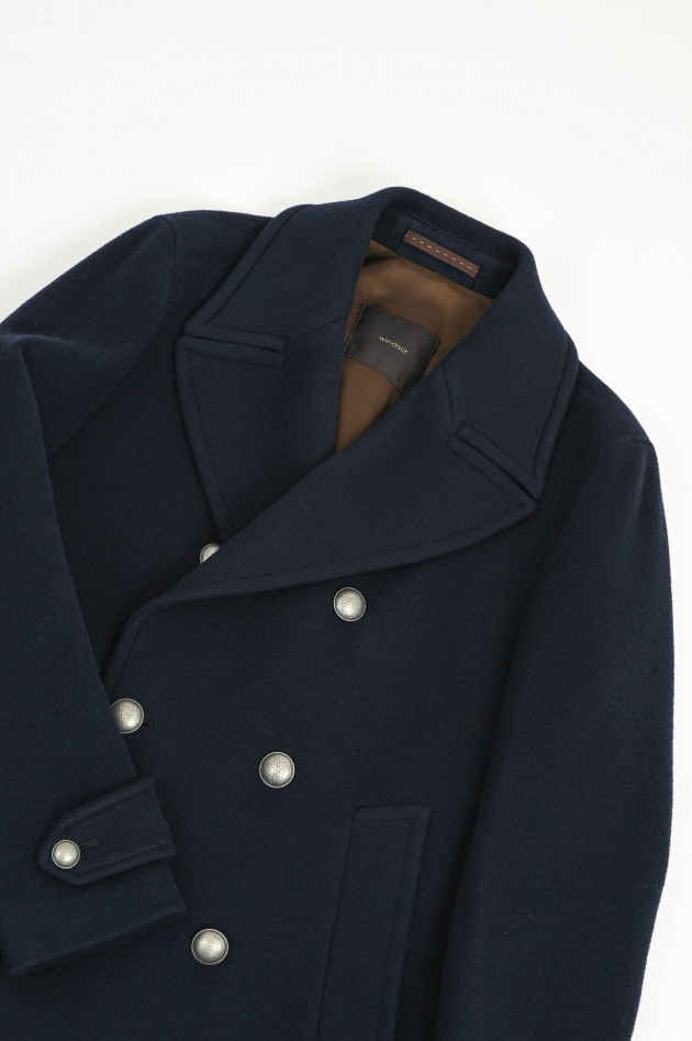 Windsor Canban-Jacke aus Woll-Mix in Navy