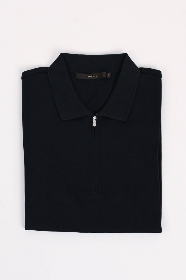 Windsor Polo-Shirt FLORO in Dunkelblau
