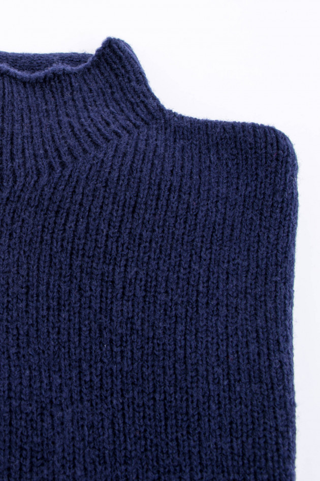 Windsor Pullover mit Stehkragen in Navy