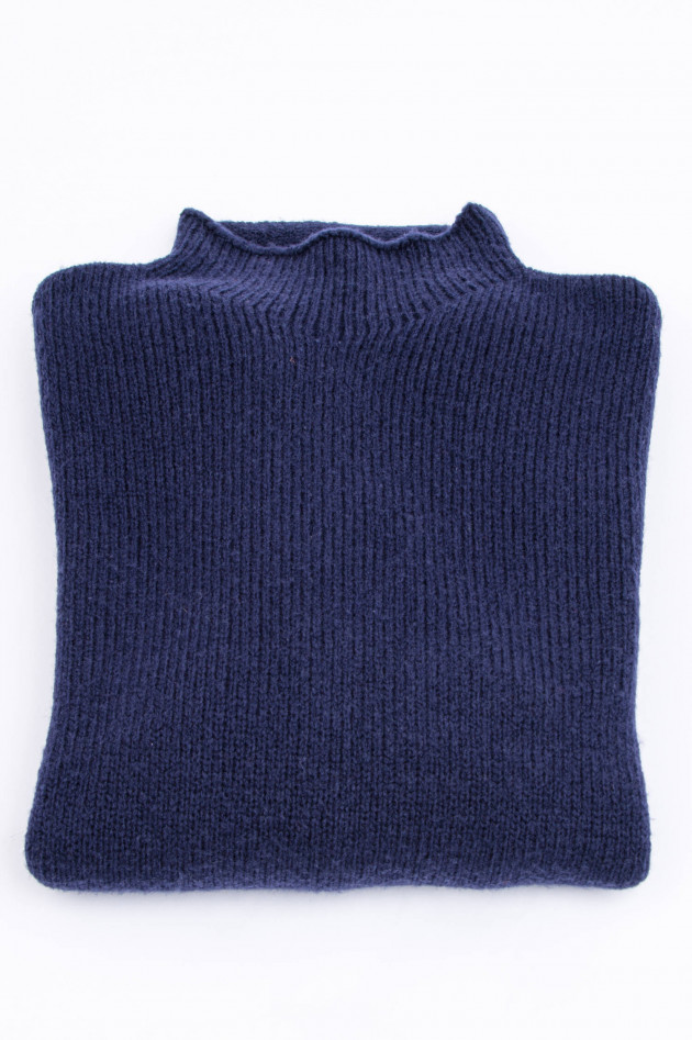 Windsor Pullover mit Stehkragen in Navy