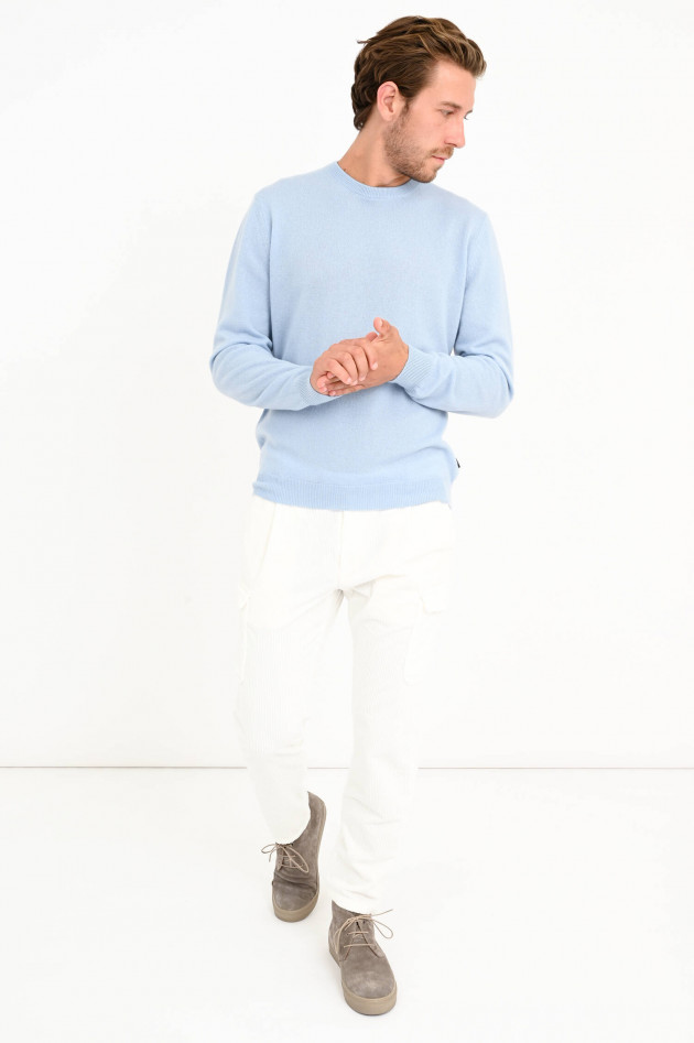 Windsor Kaschmir Pullover in Hellblau