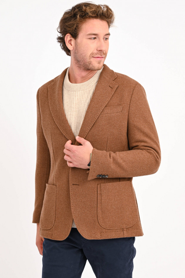 Windsor Tweed Sakko GIRO in Lehmbraun