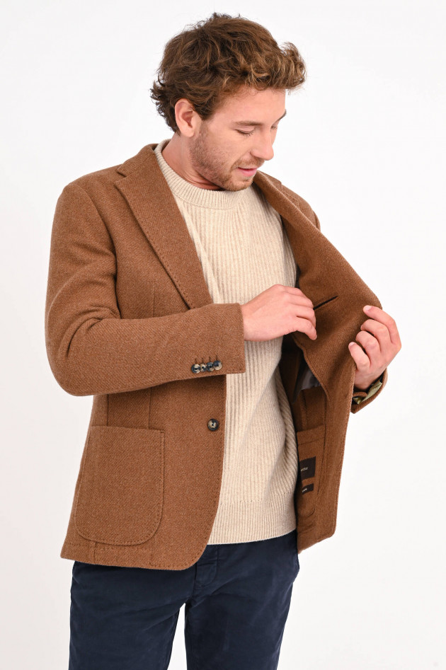 Windsor Tweed Sakko GIRO in Lehmbraun