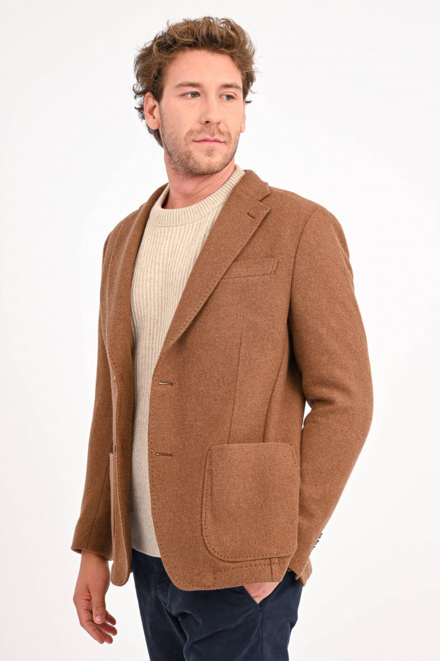 Windsor Tweed Sakko GIRO in Lehmbraun