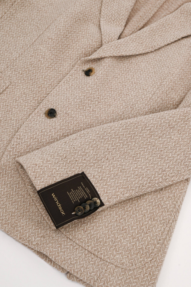 Windsor Wollsakko GIRO in Beige gemustert