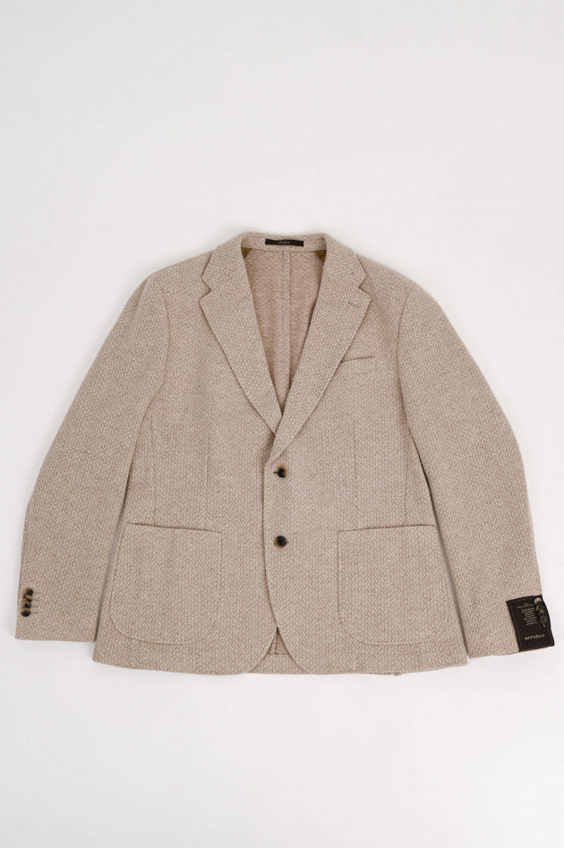Windsor Wollsakko GIRO in Beige gemustert