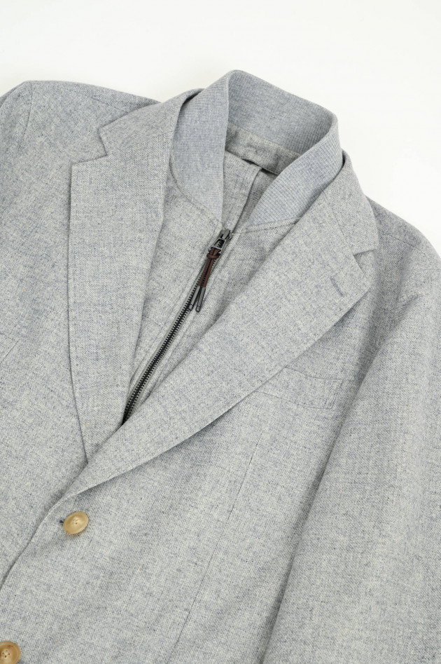 Windsor Sakko mit herauszippbarem Inlay in Grau