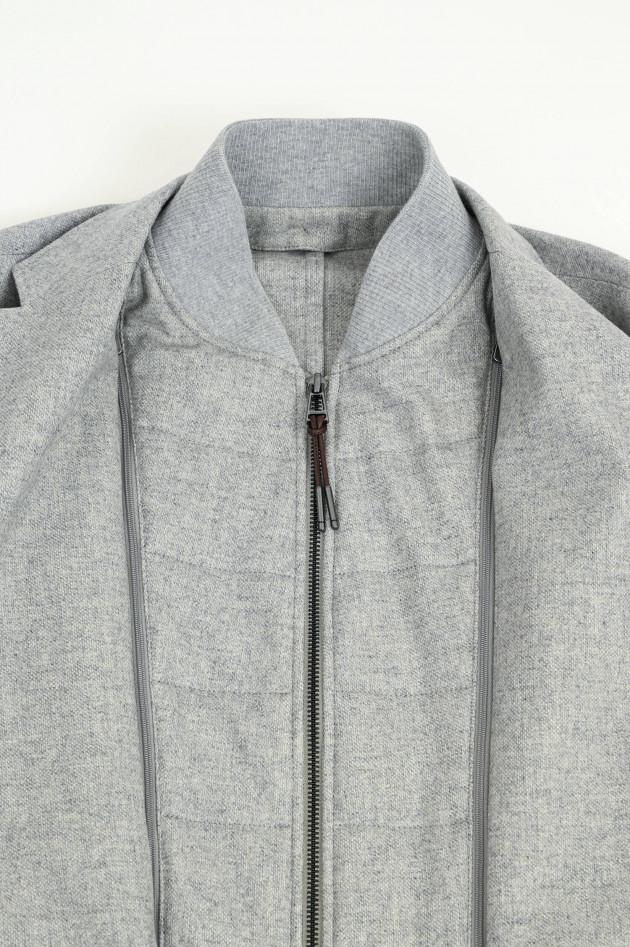 Windsor Sakko mit herauszippbarem Inlay in Grau