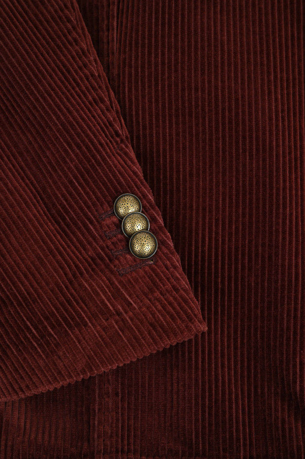 Windsor Doppelreiher Cord-Sakko in Bordeaux