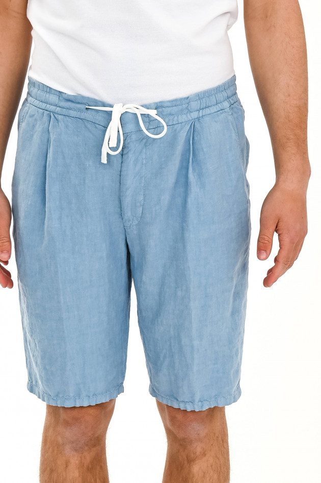 Windsor Leinen-Shorts CORTINO in Hellblau