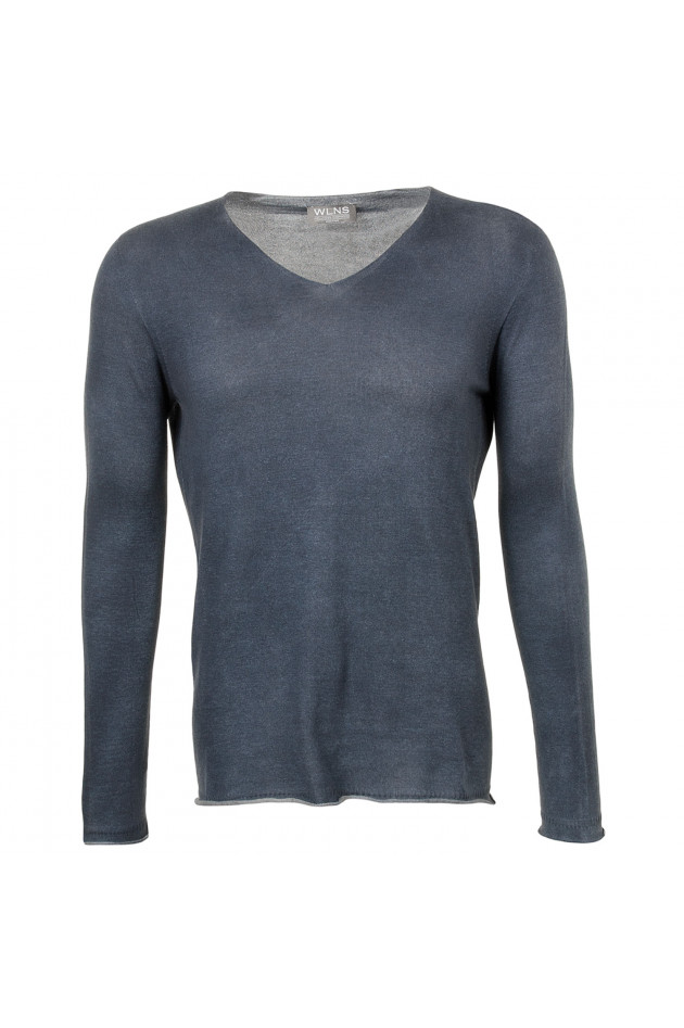 WLNS Pullover in Blau/Grau