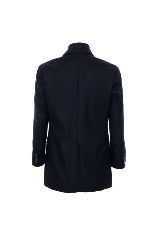 Hackett London Wollmantel in Navy