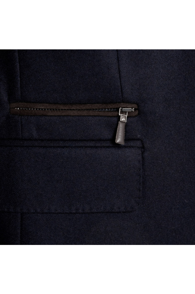 Hackett London Wollmantel in Navy