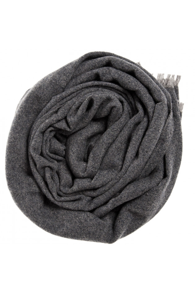 Pelo Wollschal in Blau/Grau
