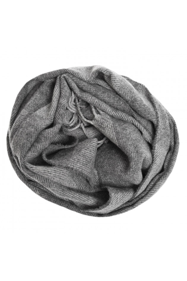 Hackett London Wollschal in Grau gemustert