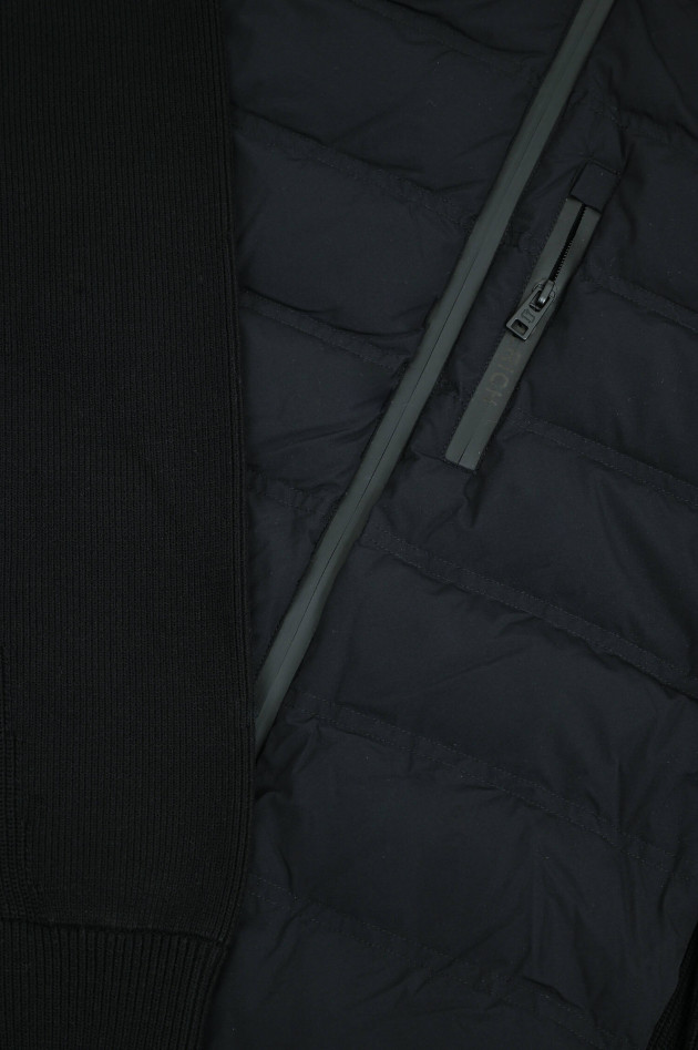 Woolrich Hybrid-Jacke in Mattschwarz