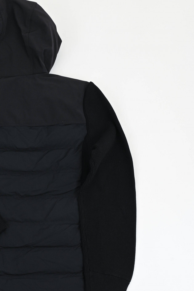 Woolrich Hybrid-Jacke in Mattschwarz