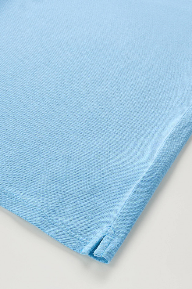 Woolrich Polo-Shirt aus Baumwolle in Blau