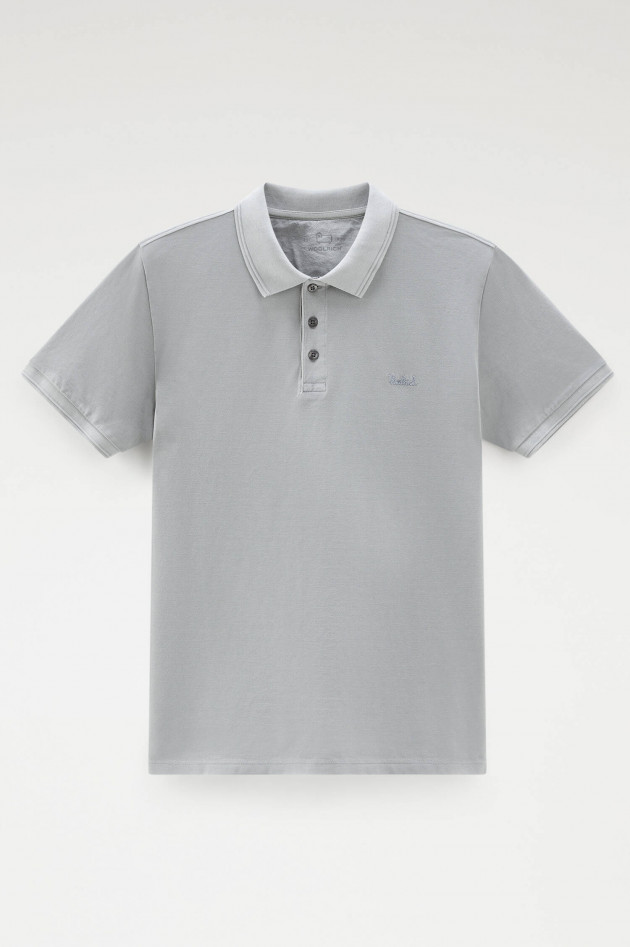 Woolrich Polo-Shirt aus Baumwolle in Grau