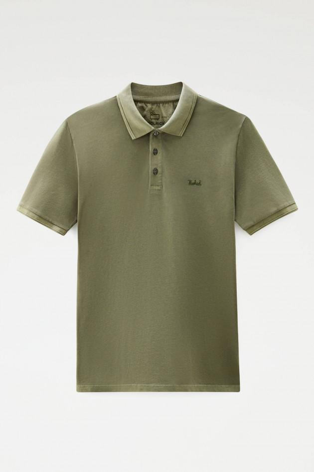 Woolrich Polo-Shirt aus Baumwolle in Oliv