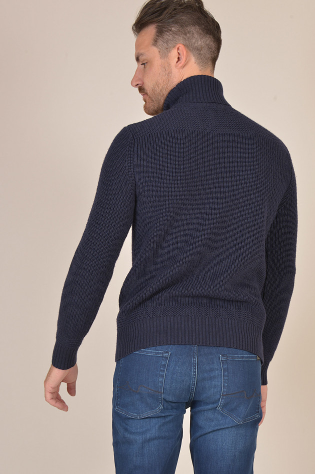 Woolrich Rollkragenpullover aus Wolle in Navy