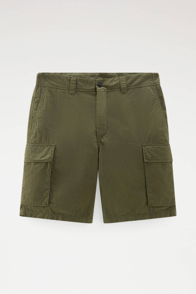 Woolrich Cargo-Shorts aus Baumwolle in Oliv