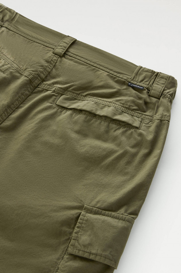 Woolrich Cargo-Shorts aus Baumwolle in Oliv