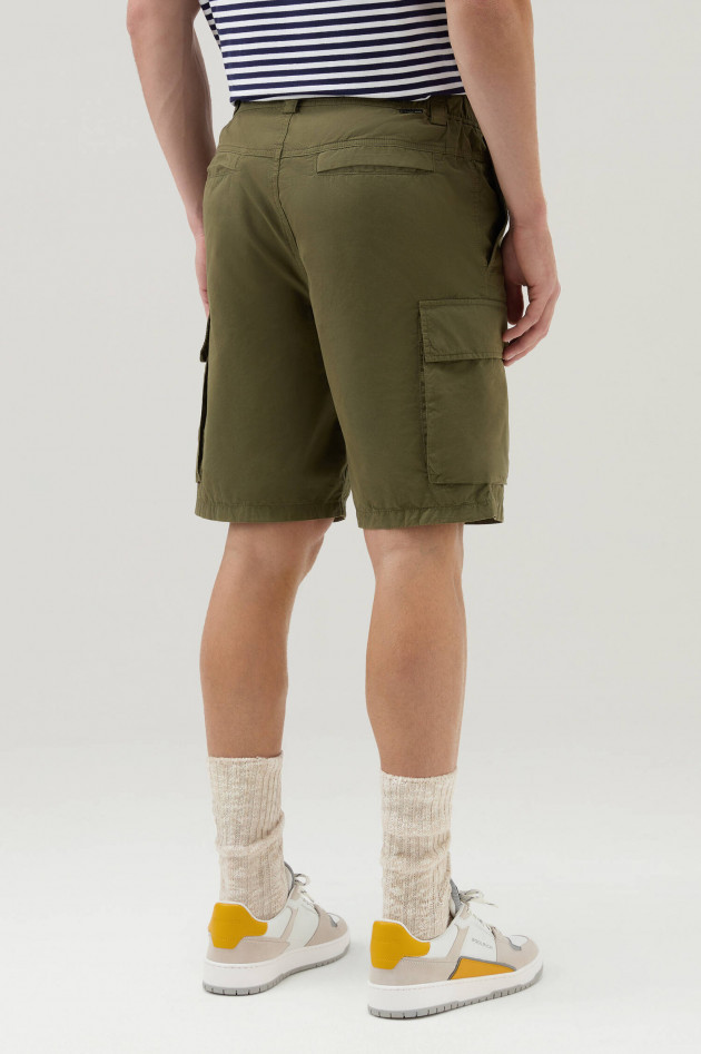 Woolrich Cargo-Shorts aus Baumwolle in Oliv