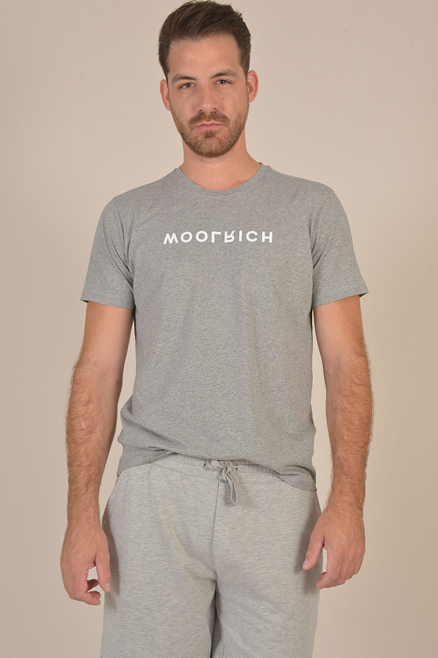 Woolrich T-Shirt aus Baumwolle in Grau